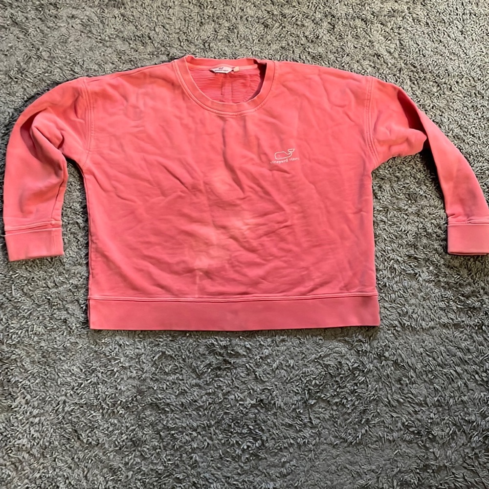 Vineyard Vines Womens Coral Crew Neck